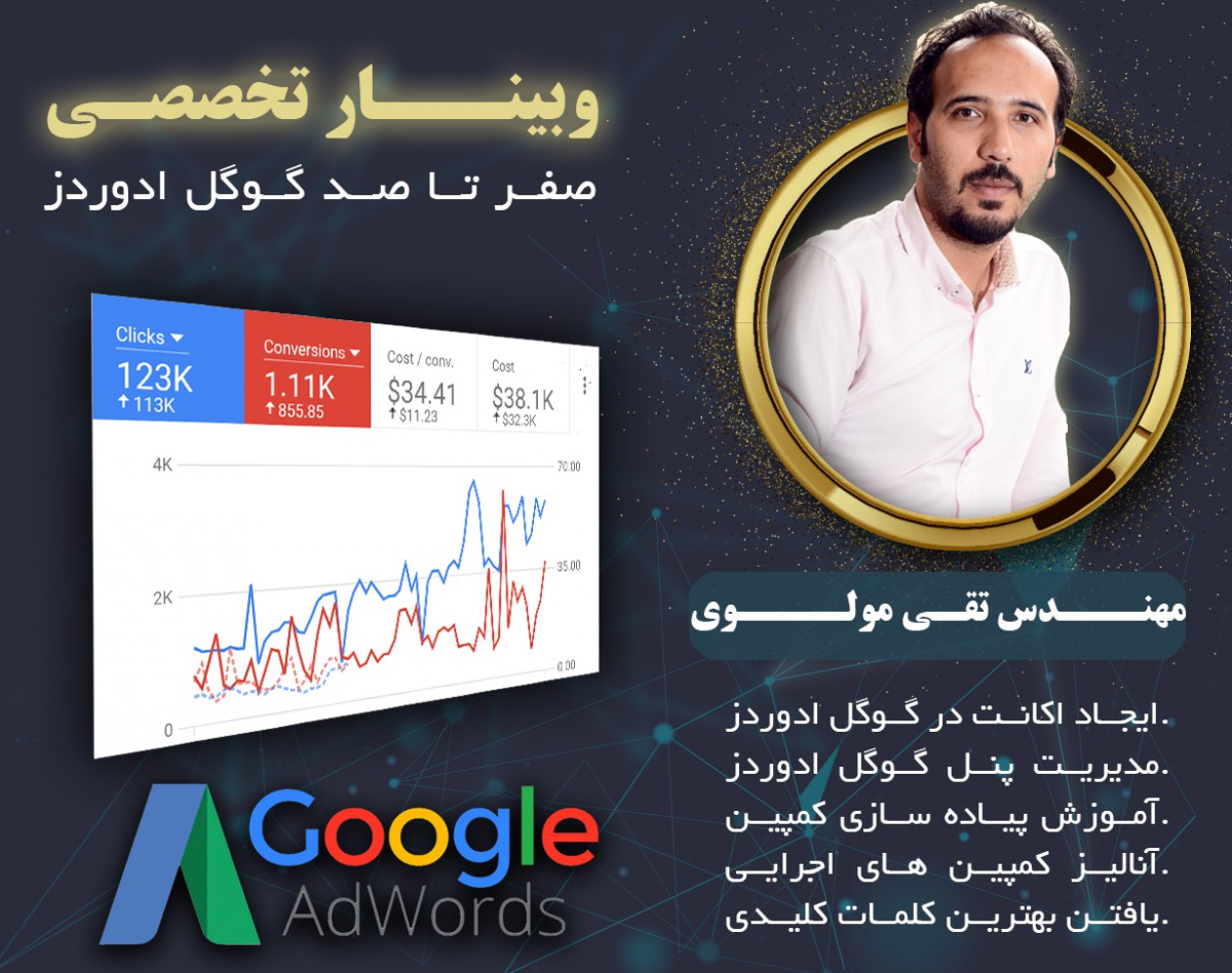 وبينار آموزش 0 تا 100 گوگل ادوردز بصورت کاربردی