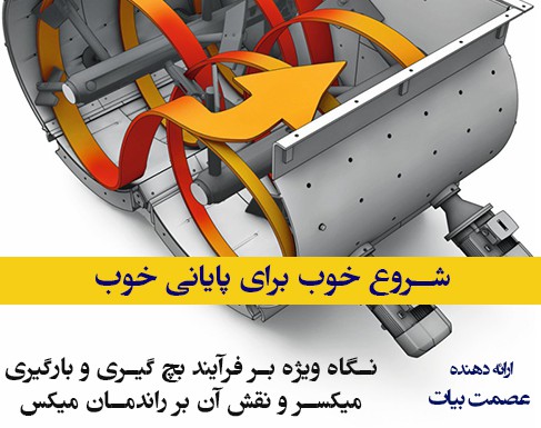 وبینار نگاه ويژه بر فرآيند بچ گيري و بارگيري ميكسر و نقش آن بر راندمان ميكس