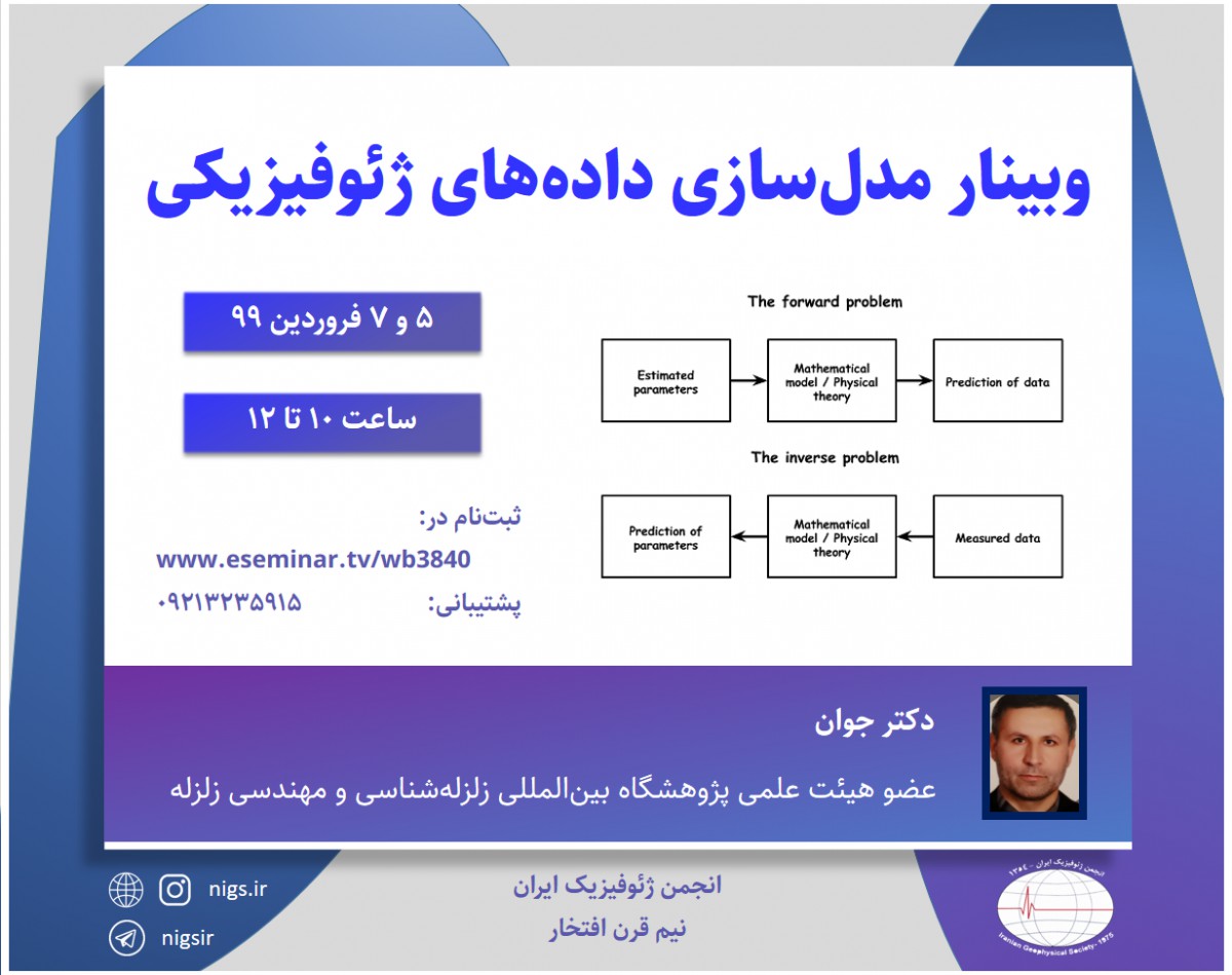 وبینار مدل سازی داده‌های ژئوفیزیکی