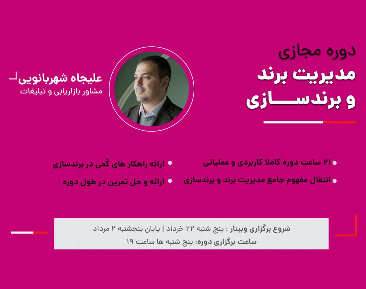 دوره آنلاین  جامع مدیریت برند و برندسازی