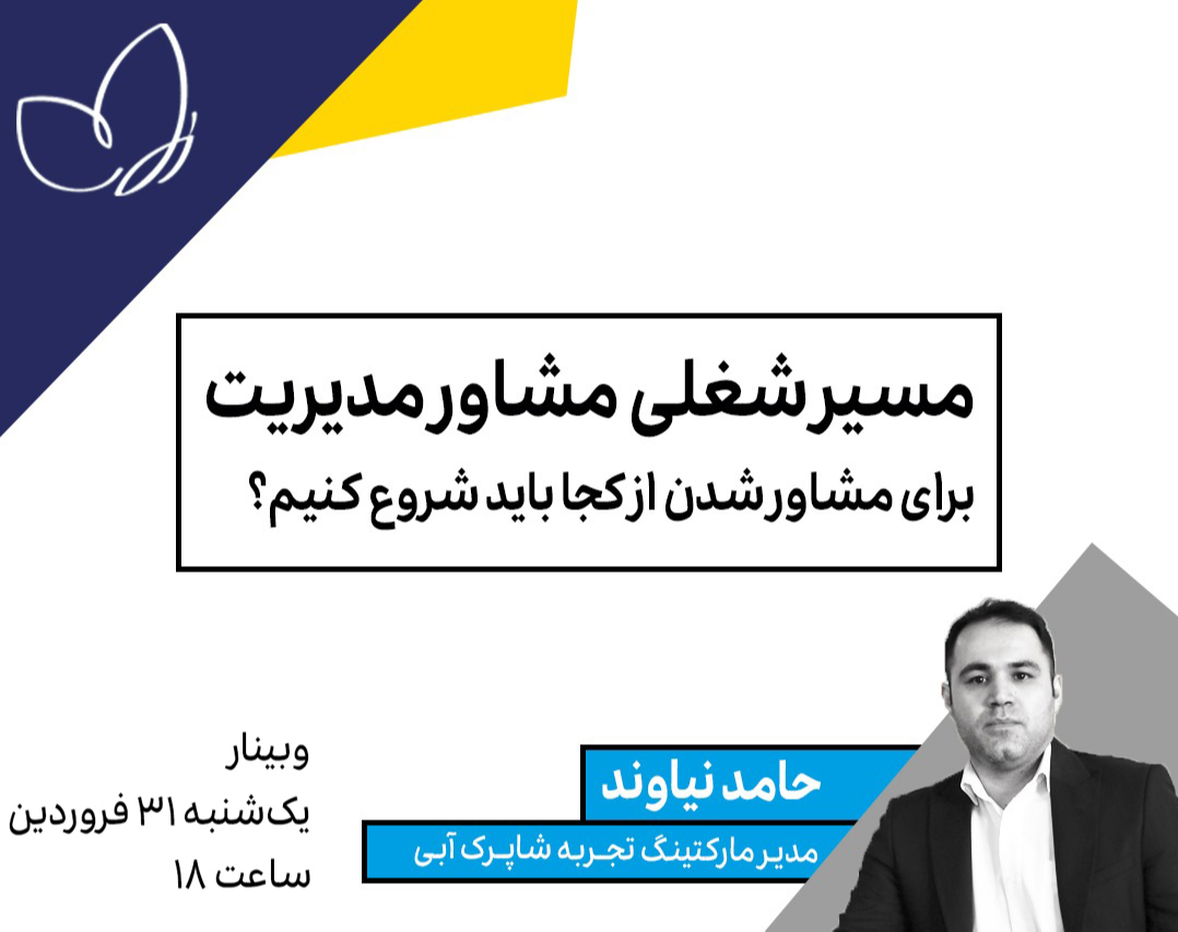وبینار مسیر شغلی مشاور مدیریت