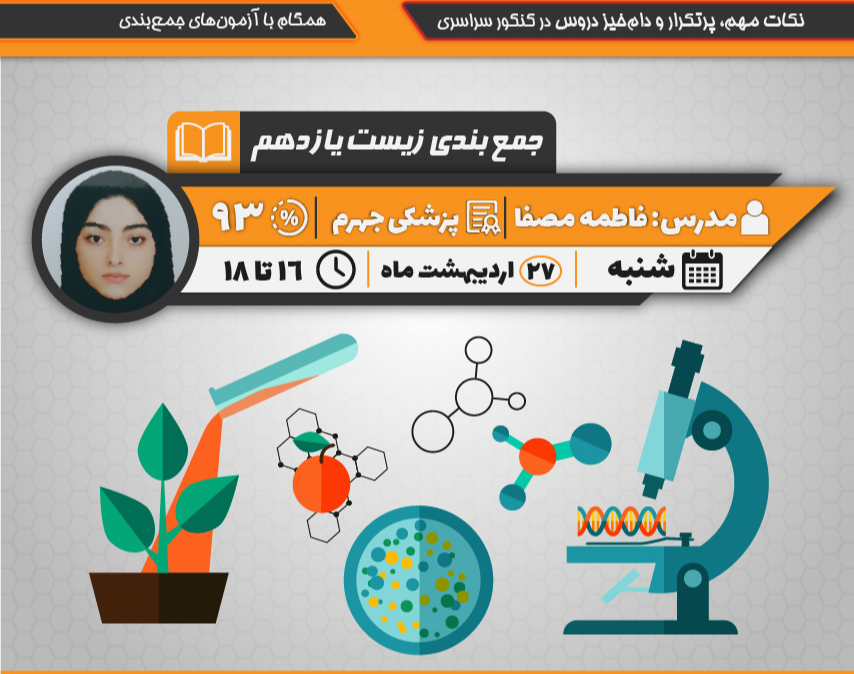 وبینار جمع بندی زیست شناسی یازدهم تجربی