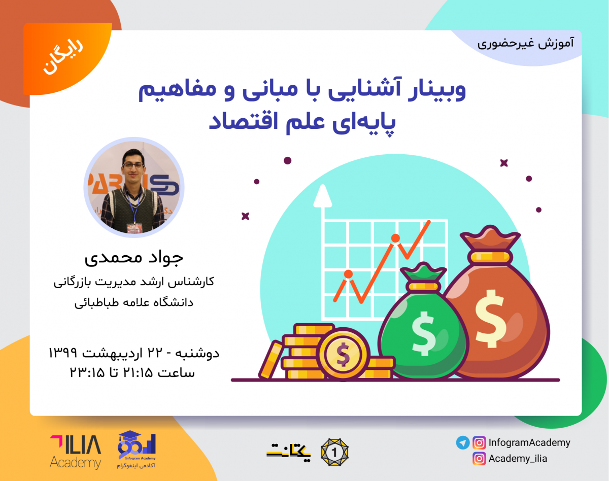 وبینار آشنایی با مبانی و مفاهیم پایه‌ای علم اقتصاد