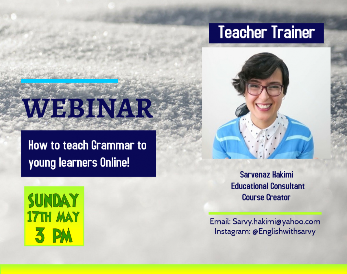 وبینار Teaching Grammar to young learners (online)
