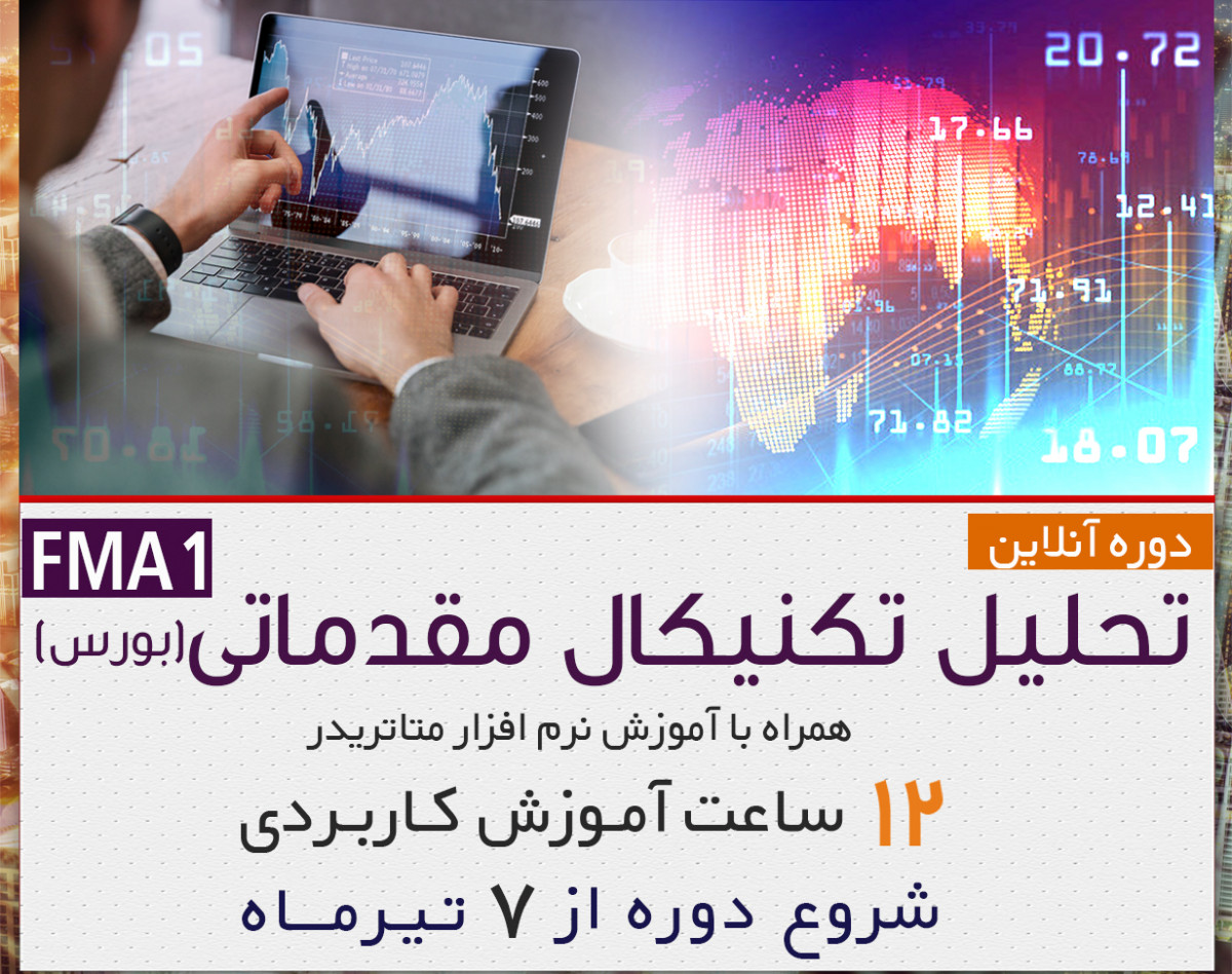 وبینار دوره آنلاین تحلیل تکنیکال مقدماتی بورس به همراه آموزش نرم افزار متاتریدر (FMA1)