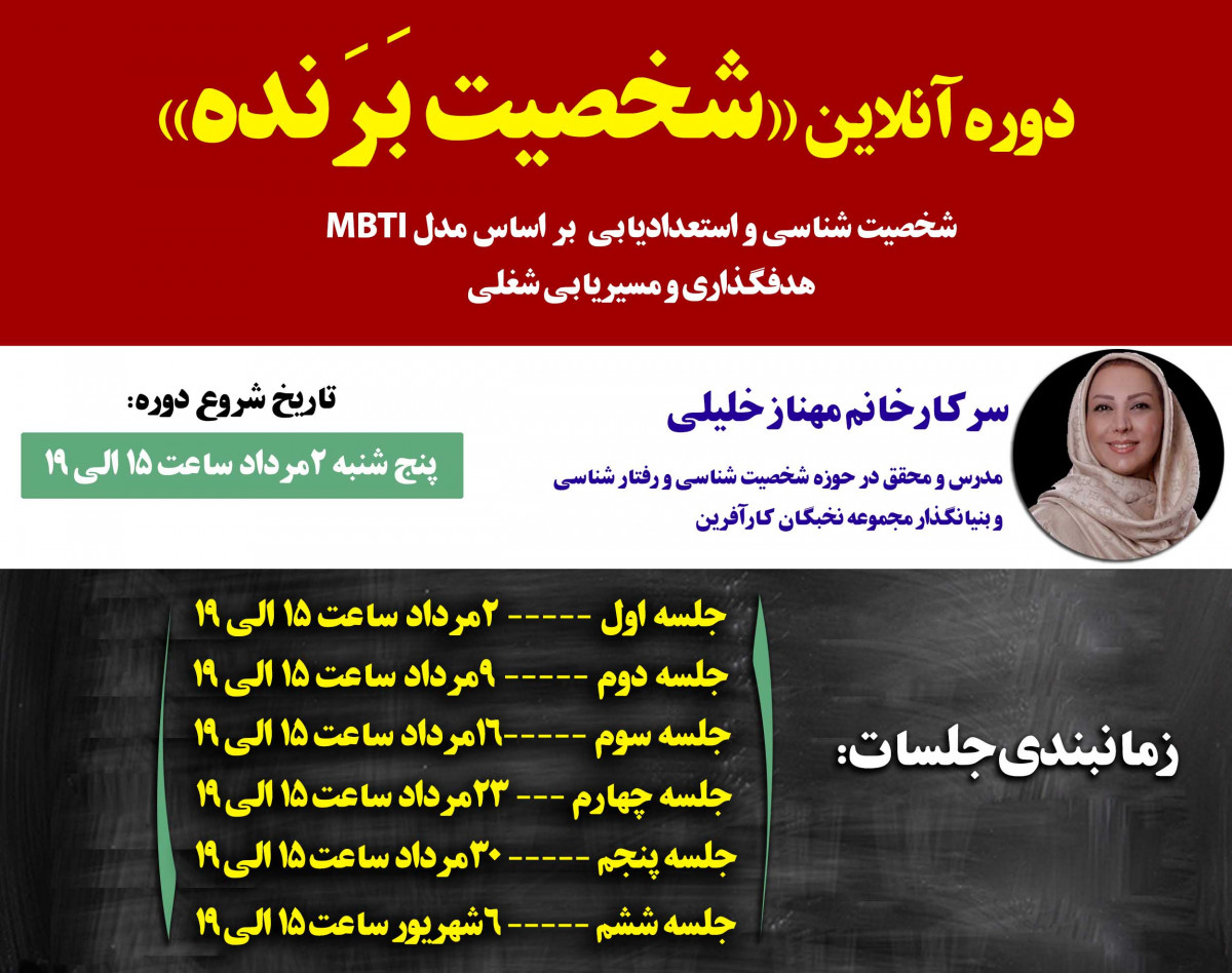 دوره آنلاین «شخصیت بَرَنده» - جلسه اول