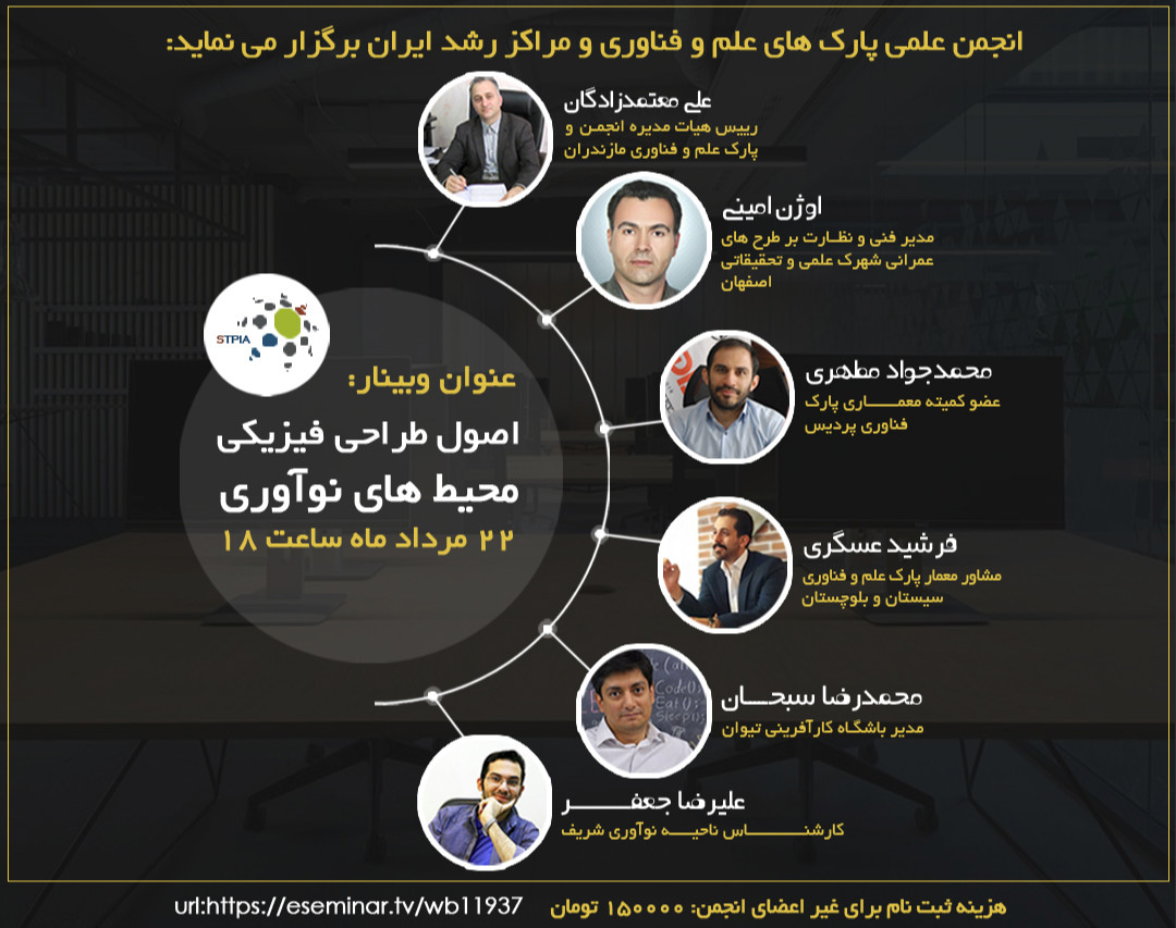 وبینار اصول طراحی فیزیکی محیط های نوآوری