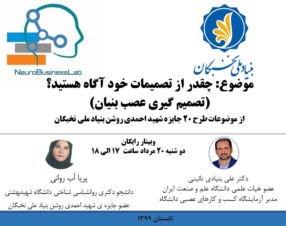 وبینار چقدر از تصمیمات خود آگاه هستید؟ (تصمیم گیری عصب بنیان)
