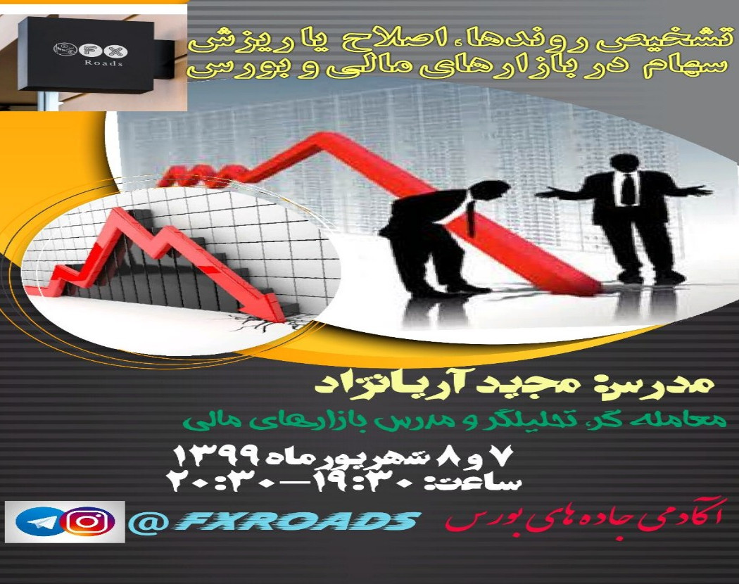 تشخیص روندها، اصلاح و یا ریزش سهام در بازارهای مالی و بورس