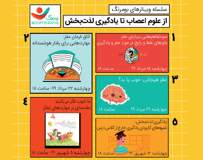 وبینار یادگیری لذت‌بخش: شیوه‌های کاربردی یادگیری در خارج از کلاس درس