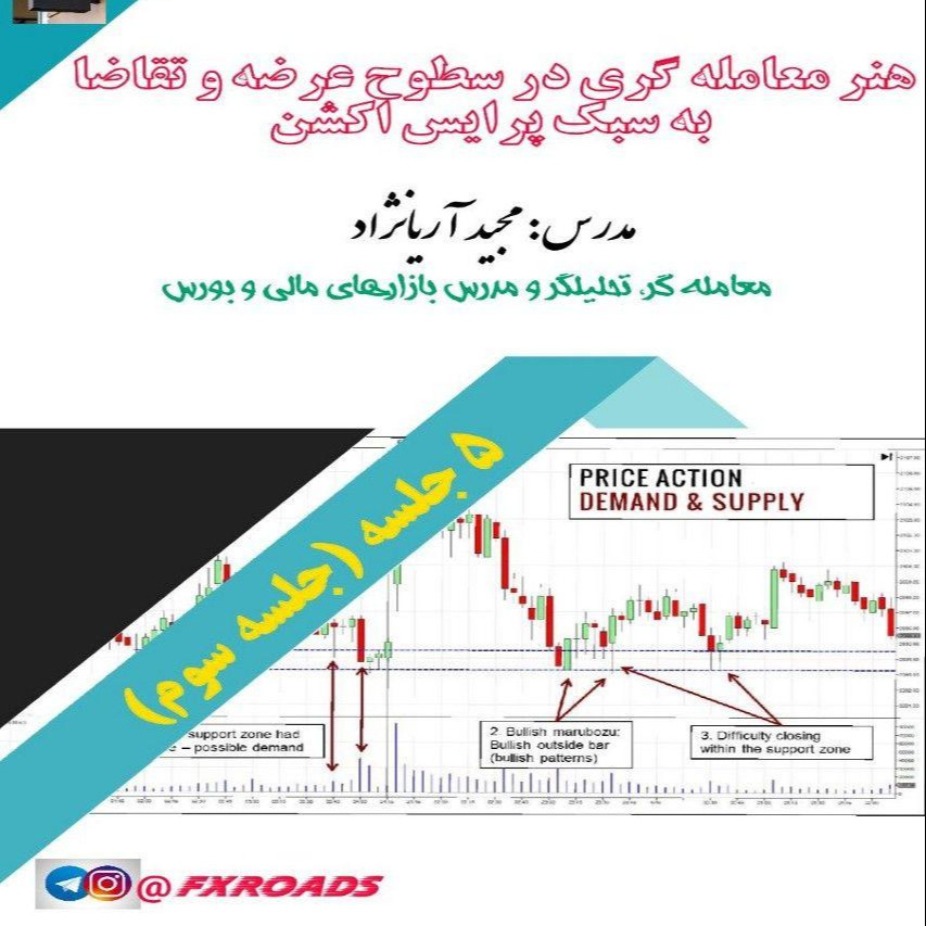 وبینار هنر معامله گری در سطوح عرضه و تقاضا به سبک پرایس اکشن (جلسه سوم)