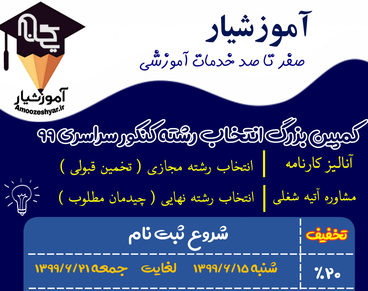 وبینار کارگاه انتخاب رشته کنکور سراسری 99