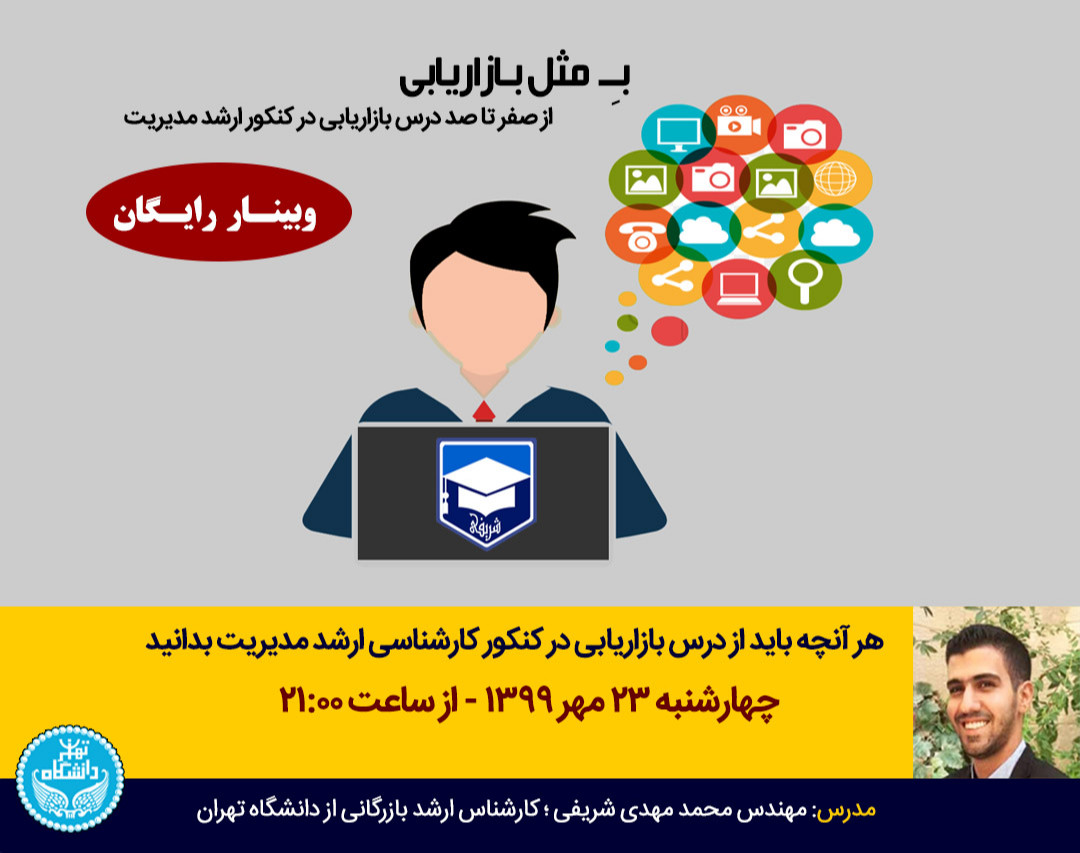 وبینار از صفر تا صد درس بازاریابی در کنکور ارشد مدیریت