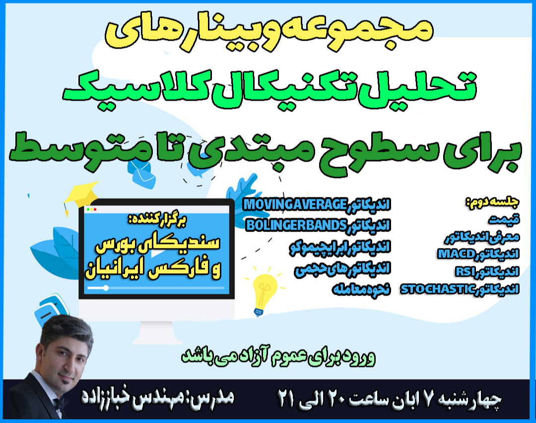 جلسه دوم مجموعه وبینارهای تحلیل تکنیکال کلاسیک برای سطوح مبتدی تا متوسط