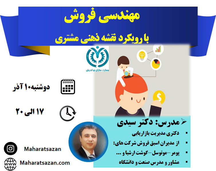 وبینار مهندسی فروش با رویکرد نقشه ذهنی مشتری