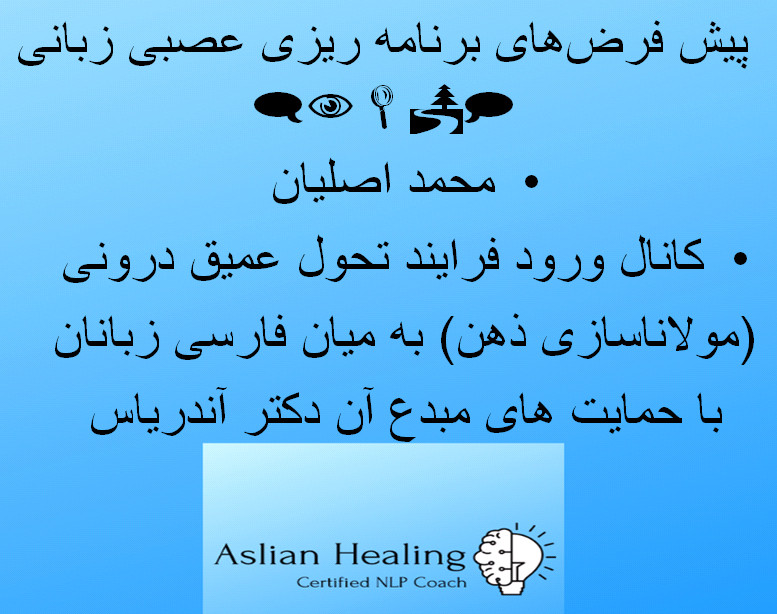 وبینار پیش فرض های برنامه ریزی عصبی زبانی (NLP)