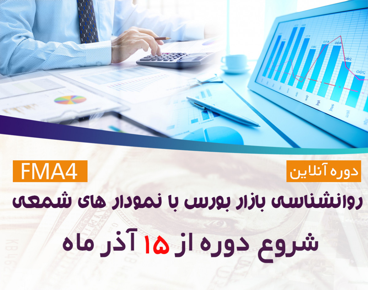 وبینار دوره آنلاین بررسی روان شناسی بازار بورس با نمودار های شمعی FMA4