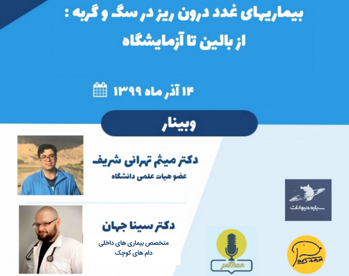 وبینار بیماری های غدد درون ریز در سگ و گربه : از بالین تا آزمایشگاه