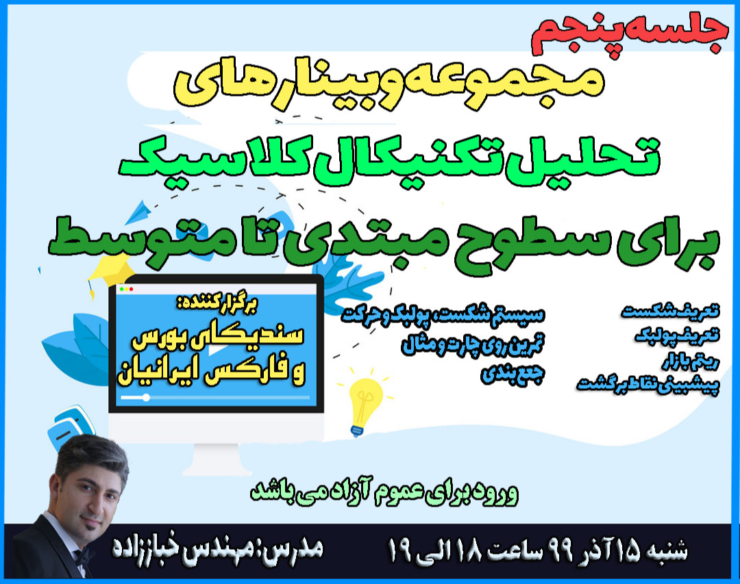 جلسه پنجم مجموعه وبینارهای تحلیل تکنیکال کلاسیک برای سطوح مبتدی تا متوسط