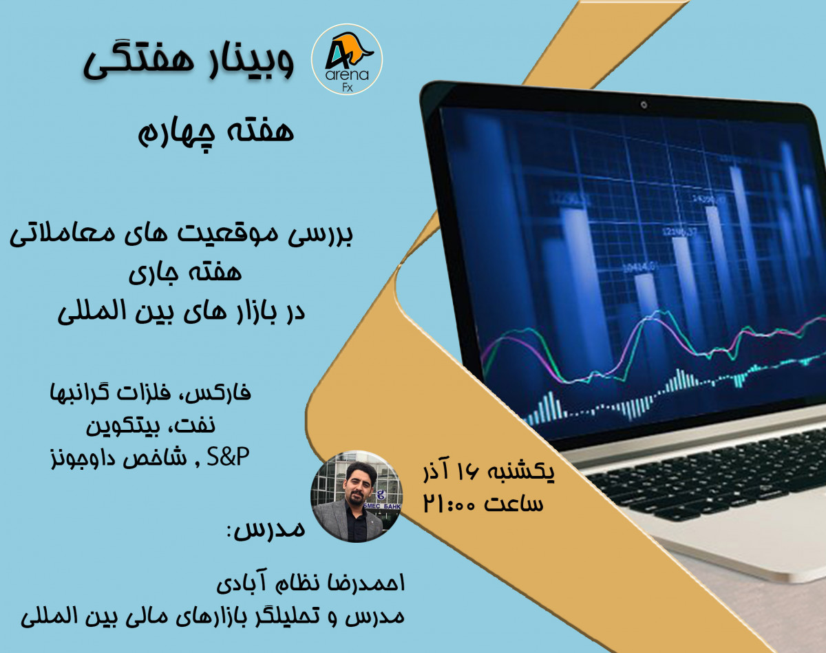 وبینار هفتگی بررسی موقعیت های معاملاتی هفته جاری در بازار های مالی بین المللی