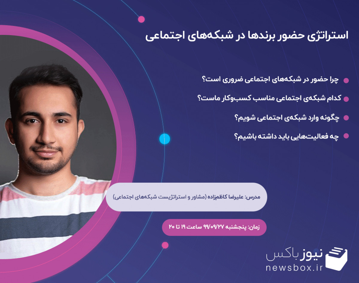 وبینار استراتژی حضور برندها در شبکه‌های اجتماعی