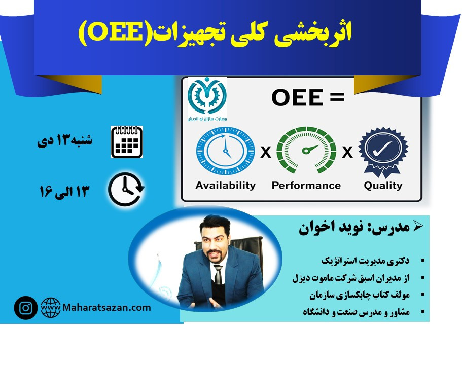 وبینار اثربخشی کلی تجهیزات(OEE)