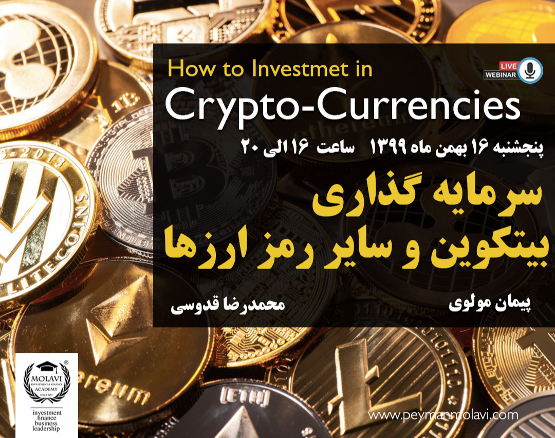 وبینار سرمایه گذاری در بیتکوین و رمز ارزها (جهان رمز ارزها به کجا می رود؟)