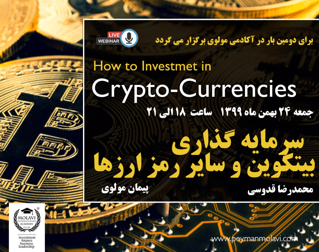 وبینار سرمایه گذاری در بیتکوین و رمز ارزها (جهان رمز ارزها به کجا می رود؟)