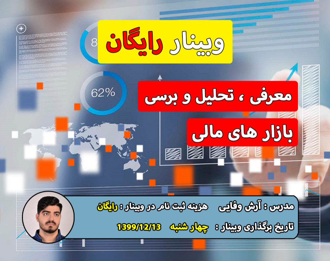وبینار رایگان معرفی ، تحلیل و بررسی بازارهای مالی