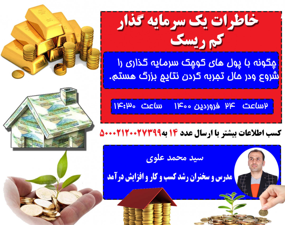 وبینار خاطرات یک سرمایه گذار کم ریسک