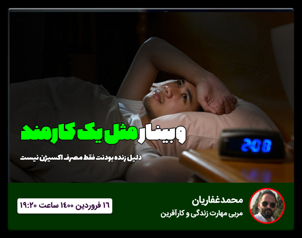 وبینار مثل یک کارمند