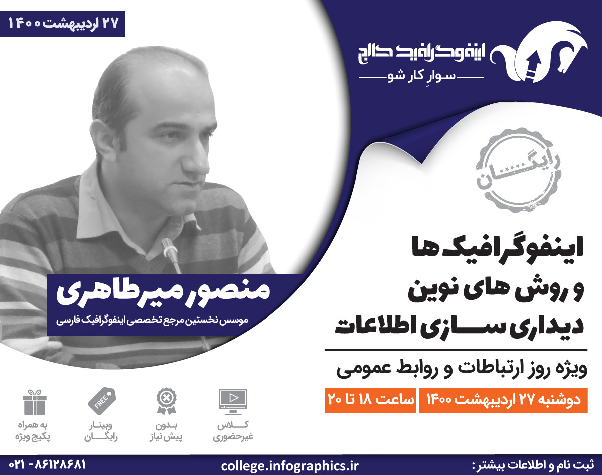 وبینار اینفوگرافیک‌ها و روش‌های نوین دیداری‌سازی اطلاعات