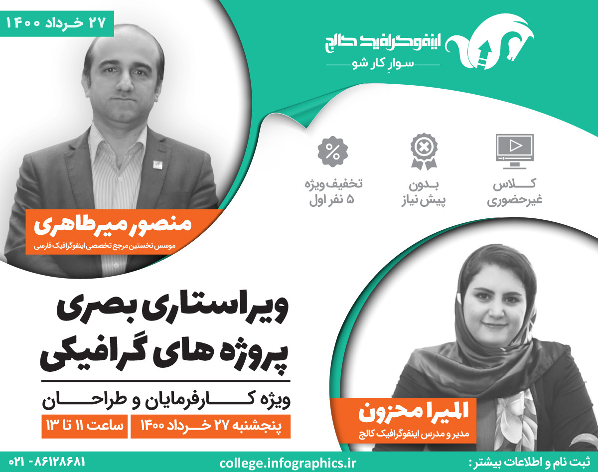 وبینار ویراستاری بصری پروژه‌های گرافیکی