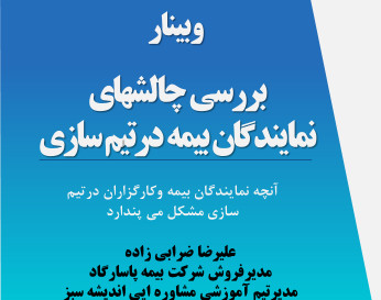 وبینار بررسی چالشهای نمایندگان بیمه درتیم سازی