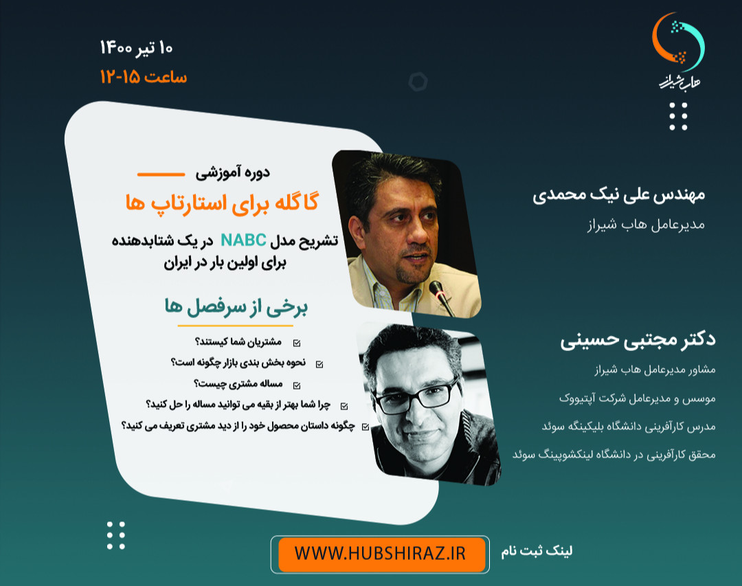 دوره گاگله برای استارتاپ ها ( تشریح مدل NABC در یک شتابدهنده برای اولین بار در ایران)