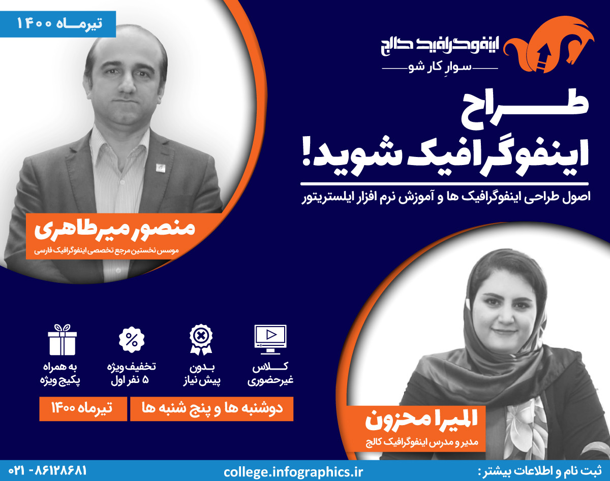 وبینار طـــــــراح اینفوگرافیک شوید!