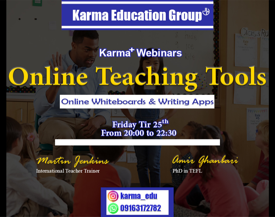 وبینار Online Teaching Tools: Online Whiteboards and Writing Apps