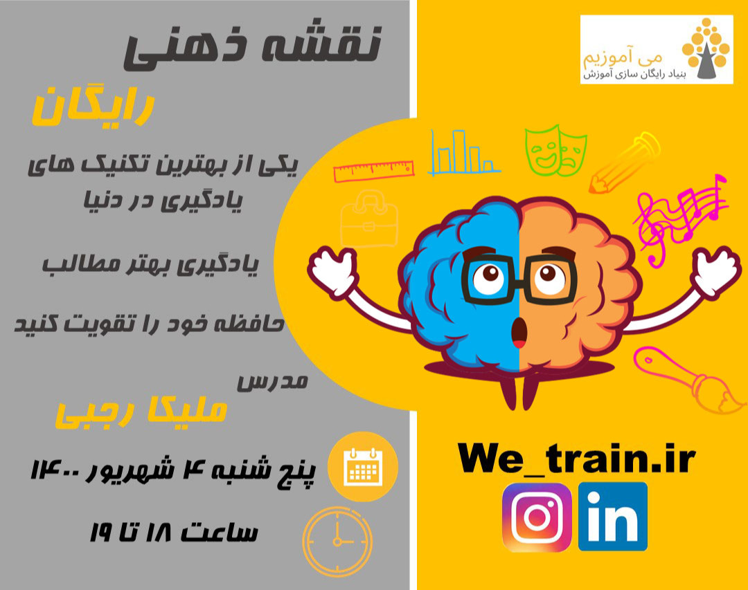 وبینار نقشه ذهنی یا mind map چیست؟