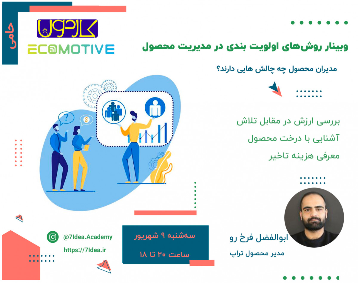 وبینار روش‌های اولویت‌بندی در مدیریت محصول