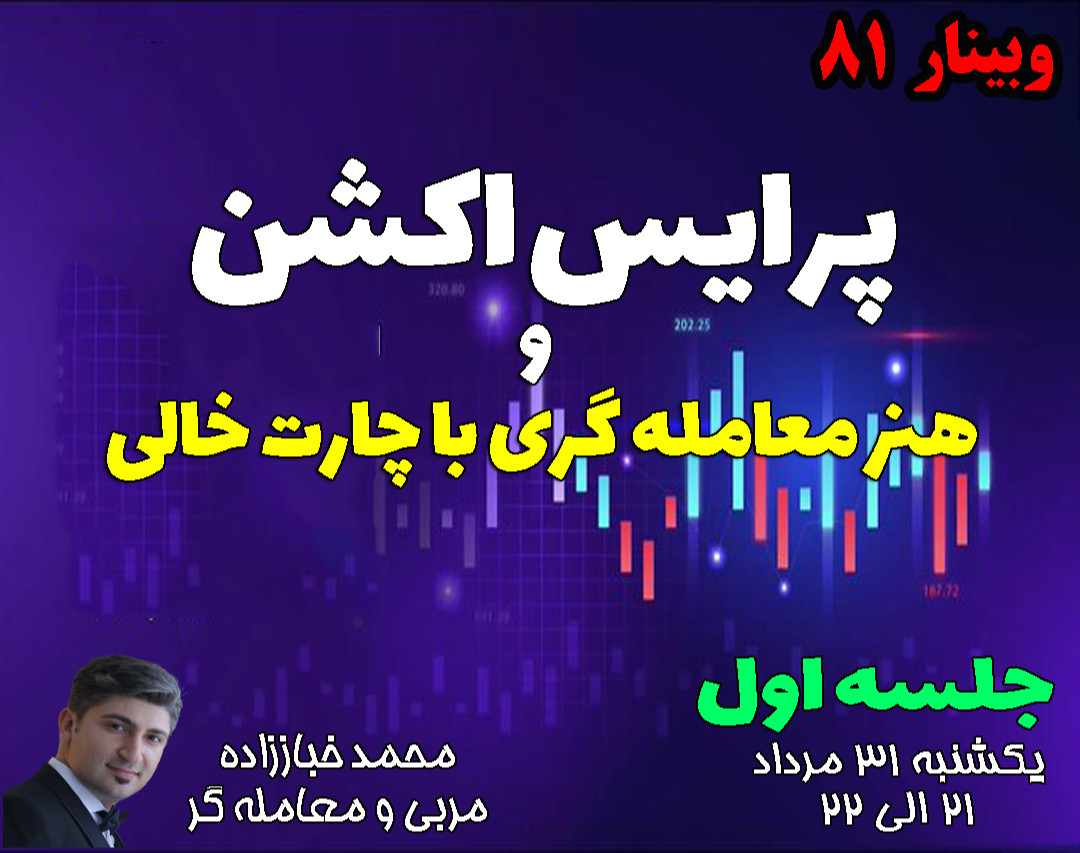 وبینار پرایس اکشن و هنر معامله گری با چارت خالی- جلسه اول