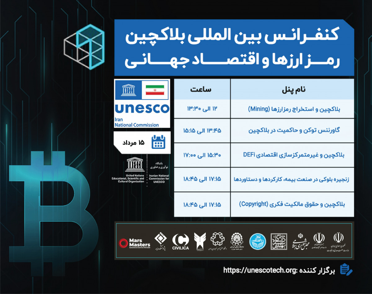 وبینار نخستین کنفرانس بین المللی بلاکچین، رمزارزها و اقتصاد جهانی