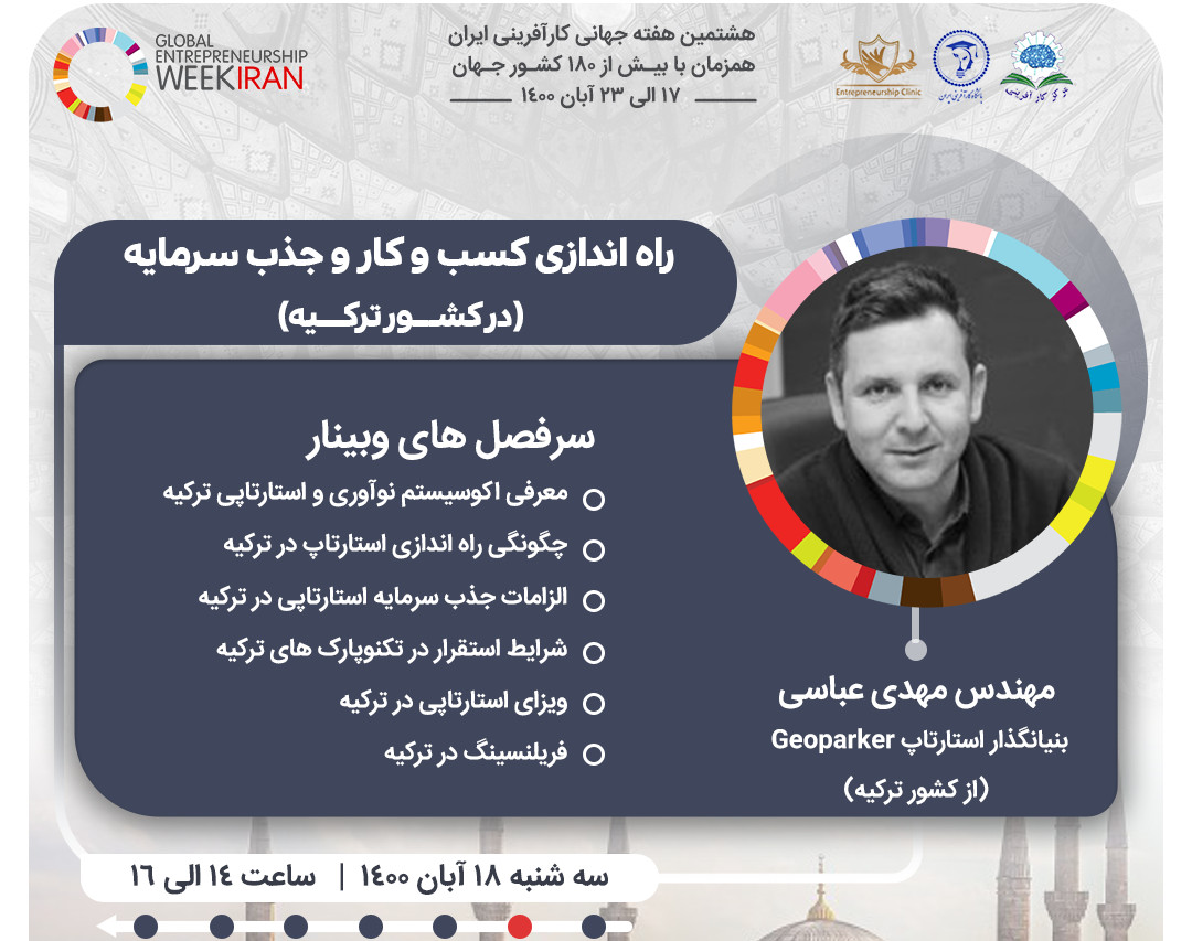 وبینار راه اندازی کسب و کار و جذب سرمایه در ترکیه