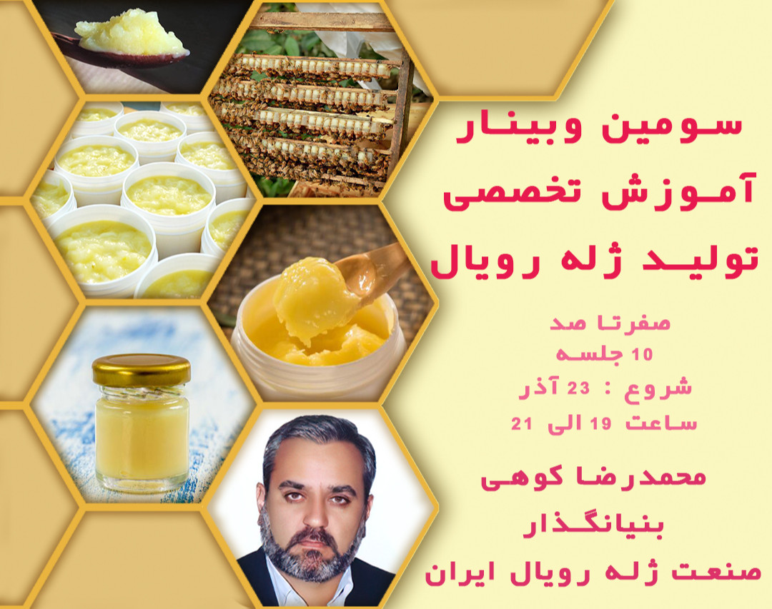 وبینار کلاس آموزش تولید ژله رویال