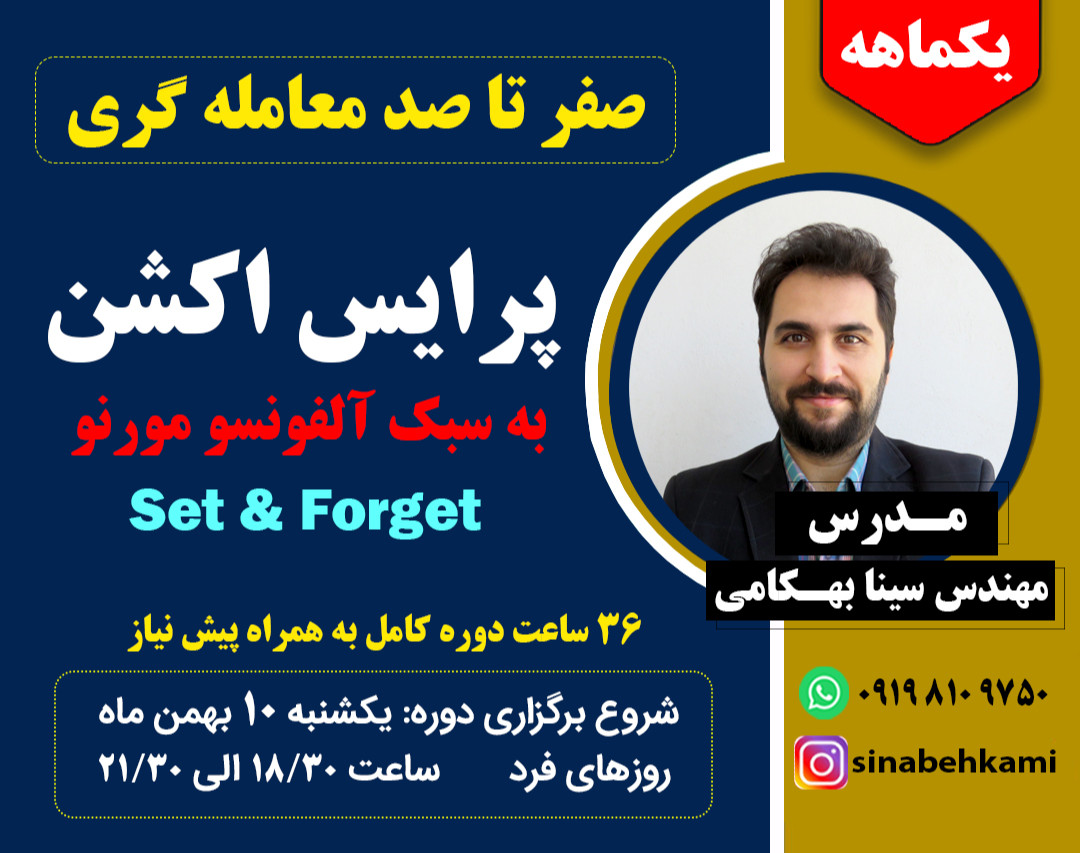 وبینار صفر تا صد پرایس اکشن پیشرفته با روش آلفونسو