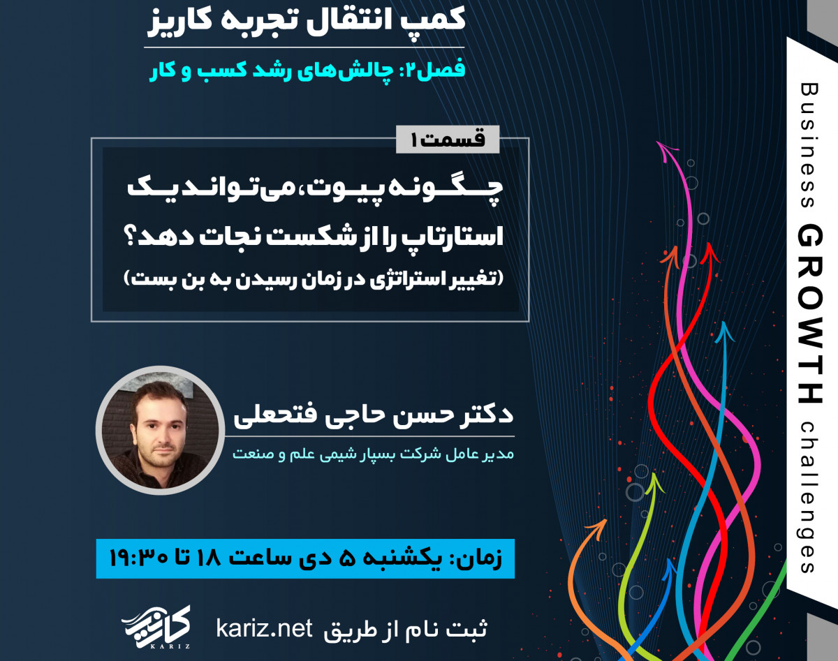 وبینار چگونه پیوت می‌تواند یک استارتاپ را از شکست نجات دهد؟ (تغییر استراتژی در زمان رسیدن به بن‌بست)