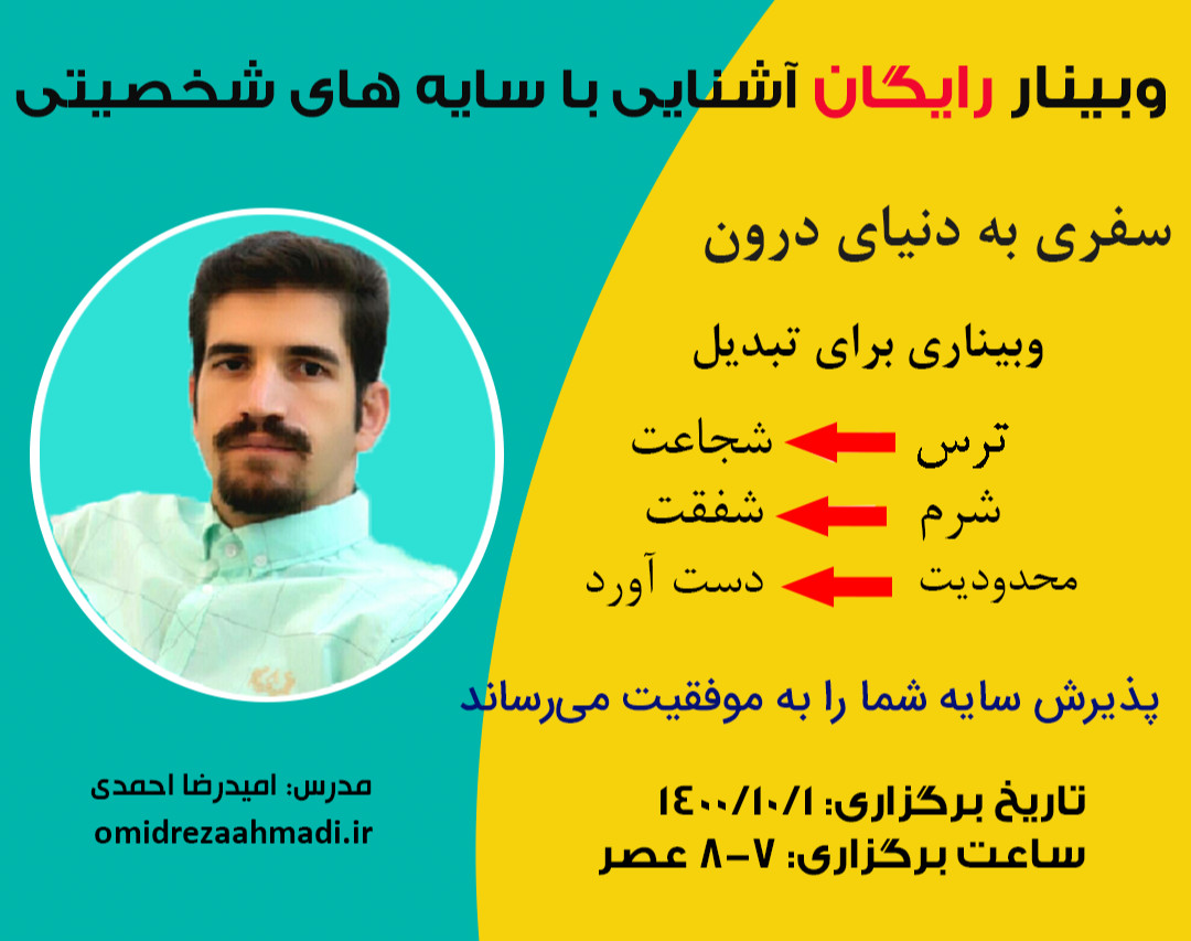 وبینار آشنایی با سایه‌های شخصیتی