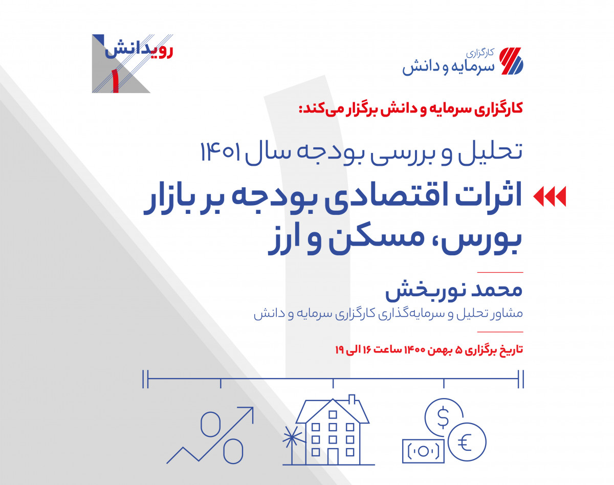 وبینار بررسی اثرات اقتصادی بودجه بر بازار بورس، مسکن و ارز (تحلیل و بررسی بودجه سال 1401)