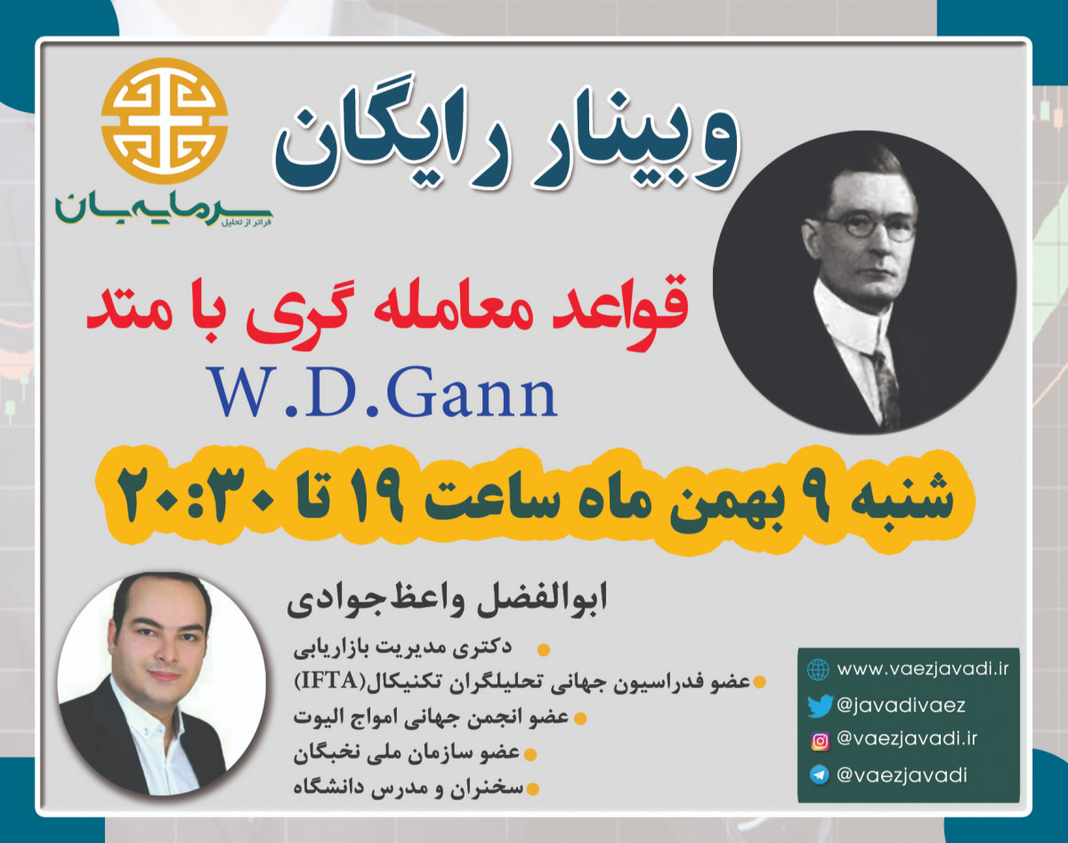 وبینار قواعد معامله گری با متد W.D.GANN