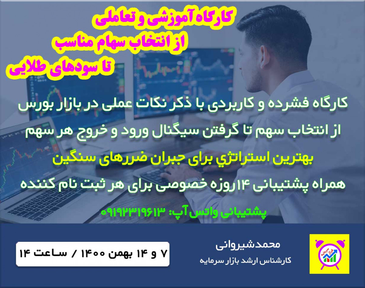 وبینار فشرده از انتخاب سهام مناسب تا سودهای طلایی !!!