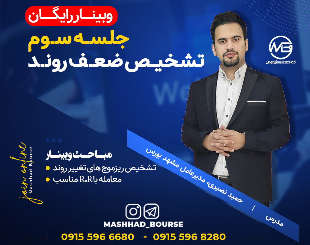 وبینار پرایس اکشن جلسه سوم تشخیص ضعف روند